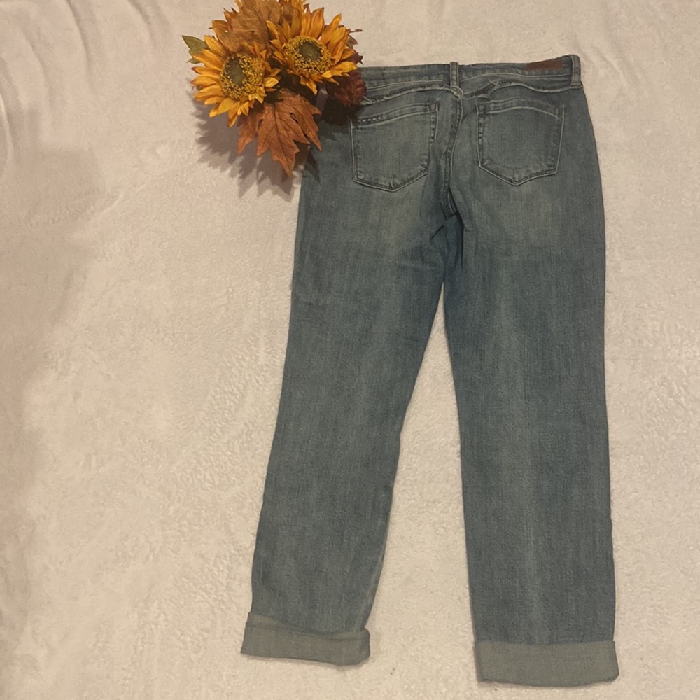 BLANK NYC Size 26 Skinny Distressed Cropped Blue Jeans - Picture 10 of 13